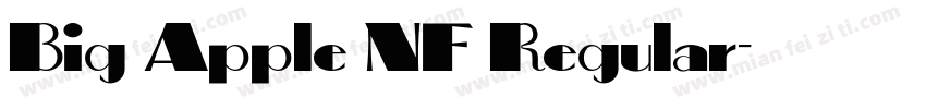 Big Apple NF Regular字体转换